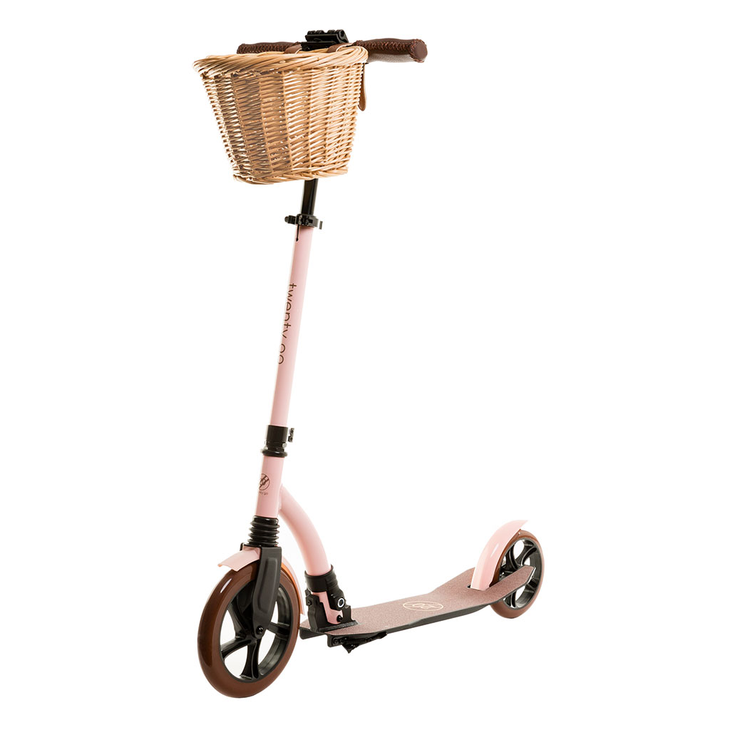micro scooter basket pink