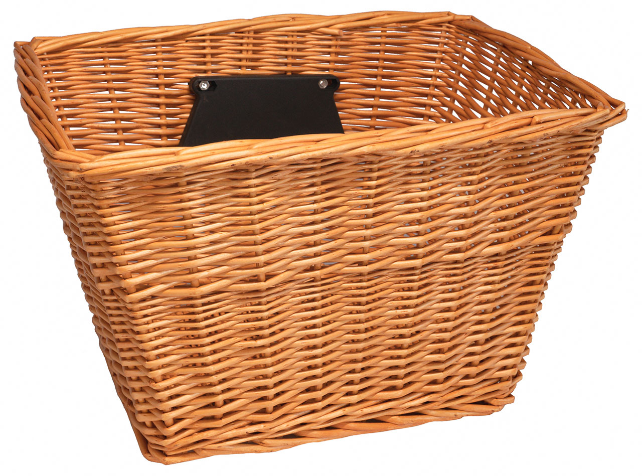 plastic wicker bike basket