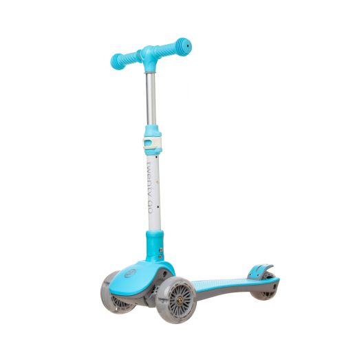  Patinete infantil de dos ruedas con elevación plegable y 125  ruedas, Azul : Todo lo demás