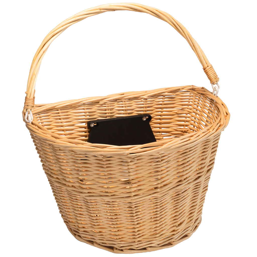 Quick release wicker bike basket shop