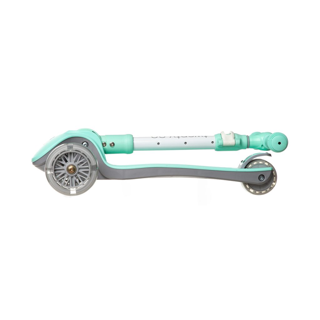 Patinete 3 ruedas infantil con LEDS plegable Twenty Go Easy Mint